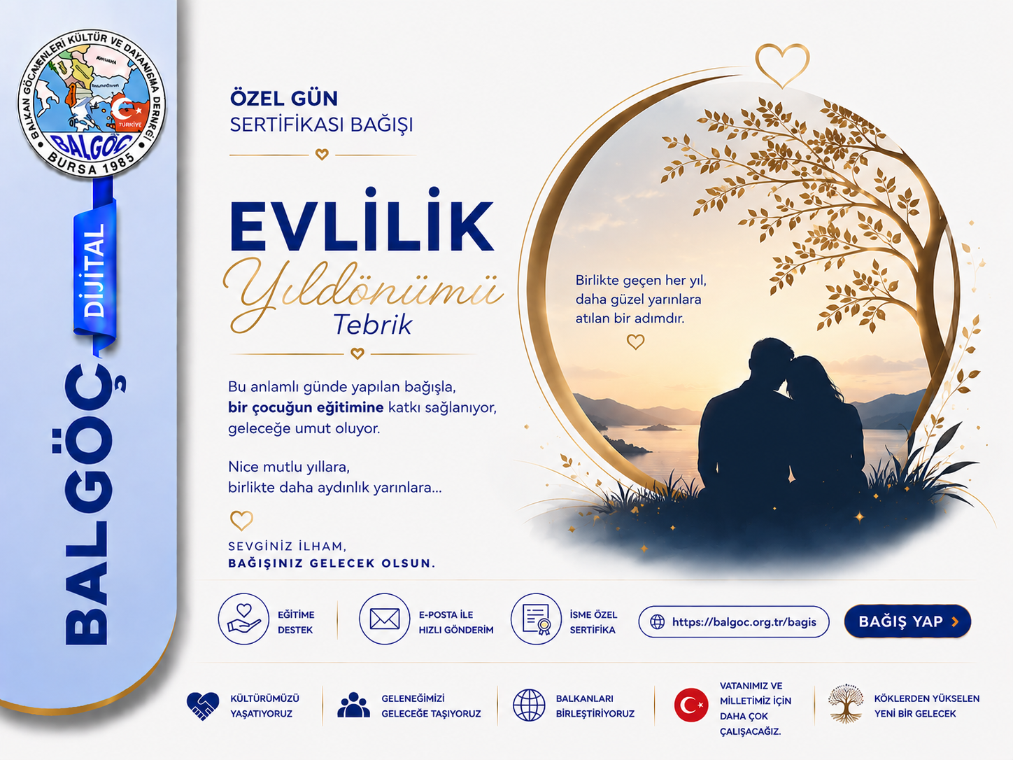 Evlilik Yıldönümü Tebrik